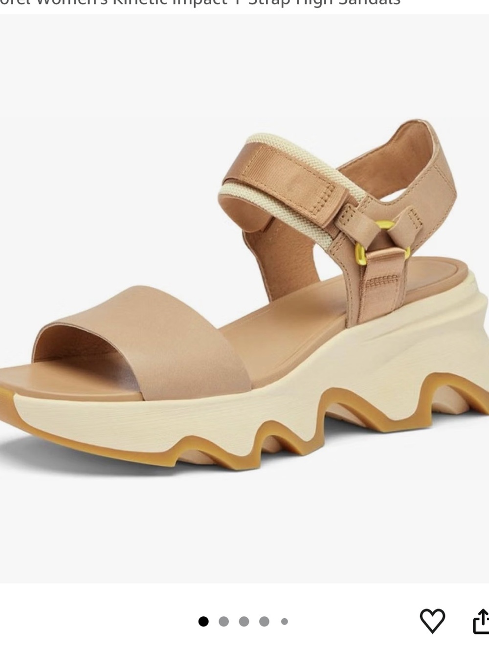 Women’s Sorel Kinetic Honest Beige Sandal - 10 EXC